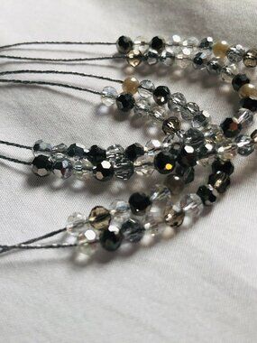 Necklace with genuine crystals and pearls - 16 to 18 inches